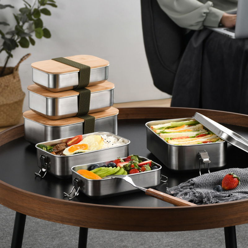 Food Storage Tupperware - Stainless Steel Lunch Box Japanese Style