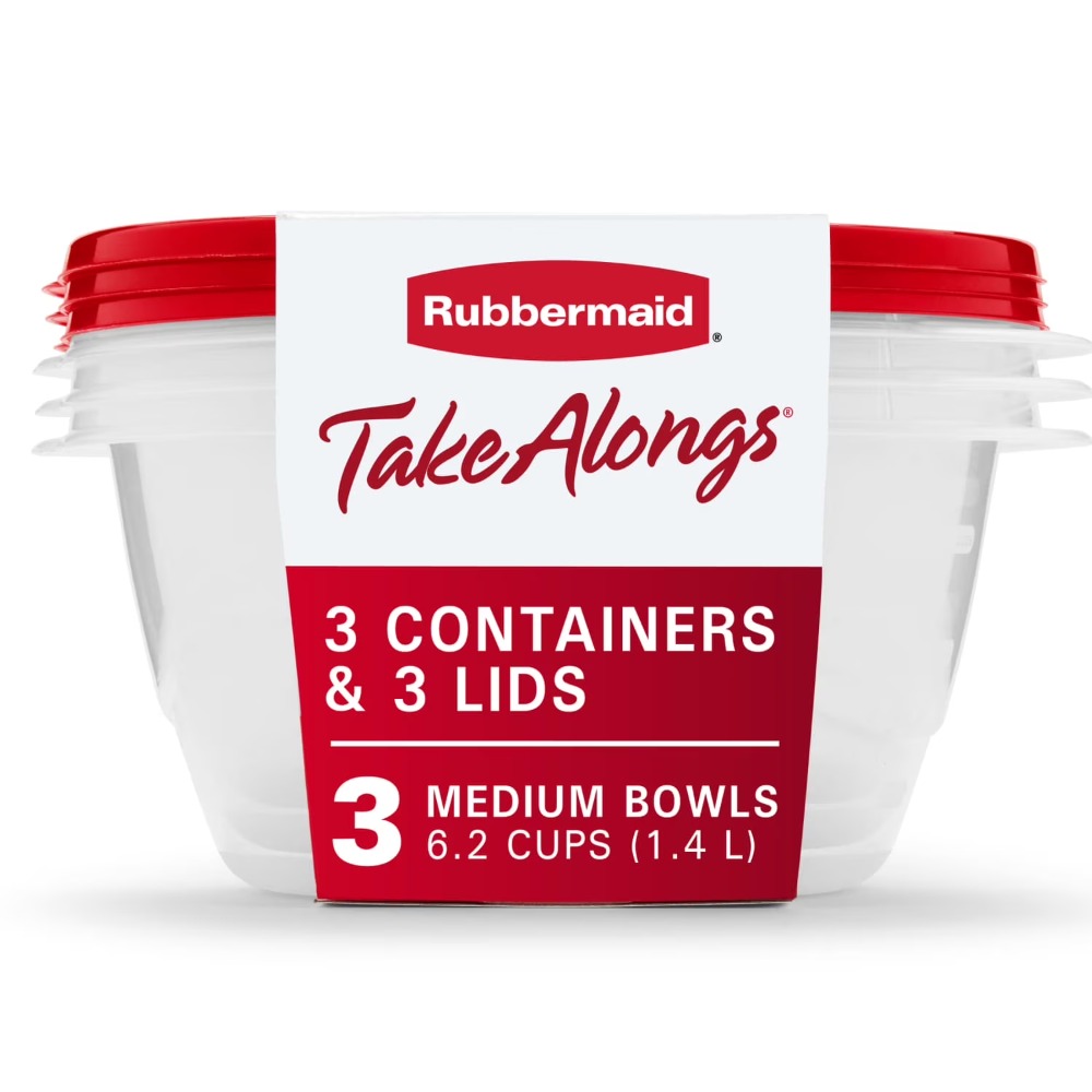 Food Storage Plastic Container - Large Round Food Storage Containers with