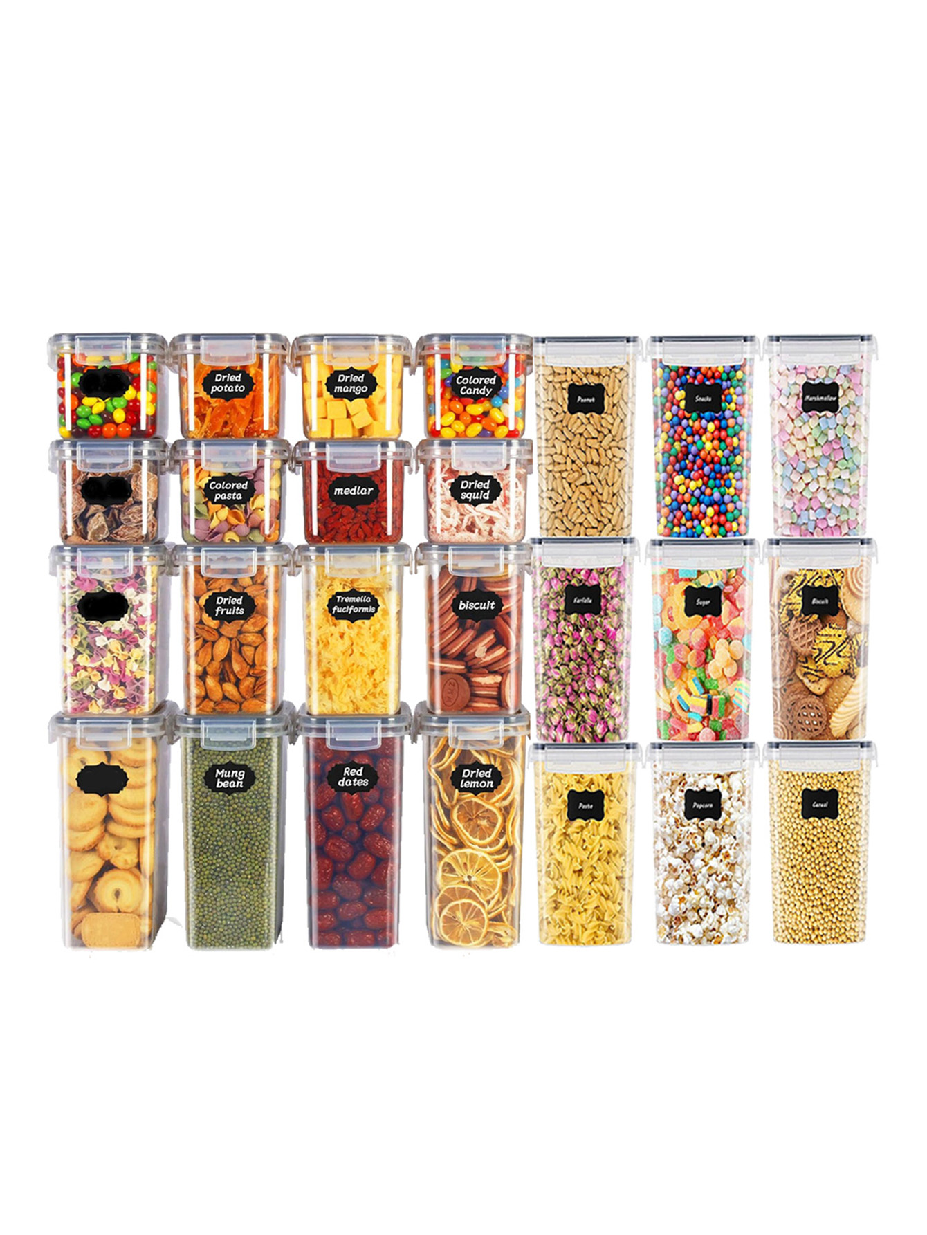 Food Storage Meal Prep - 48pcs, Sealed Food Storage Containers with