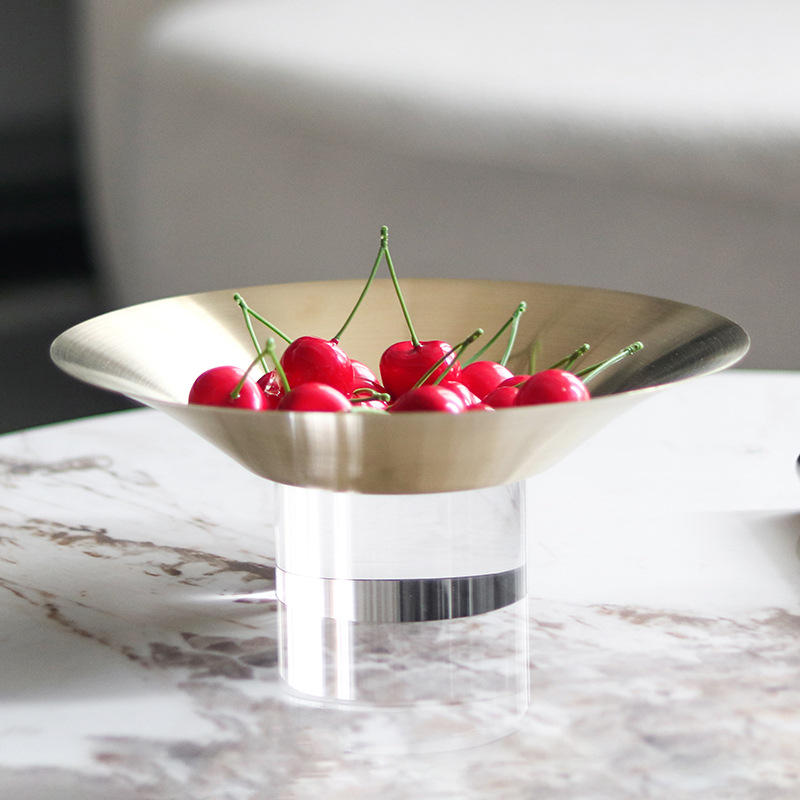 Square Irregular Metal Fruit T - Food Storage Glass Round recension och pris