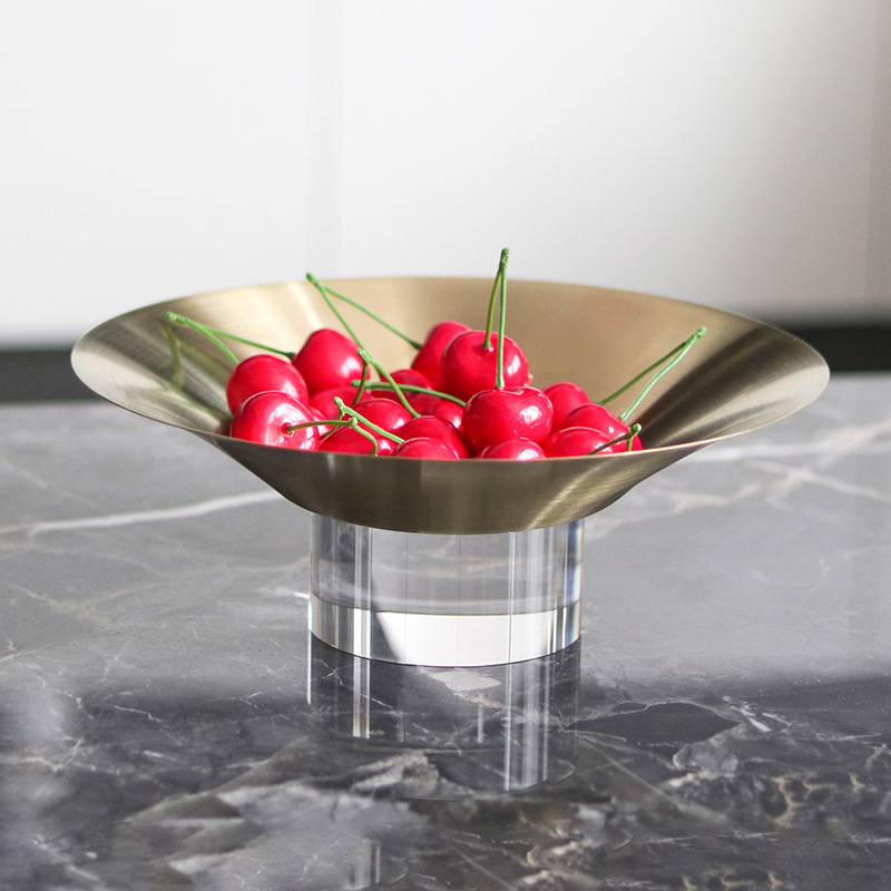 Square Irregular Metal Fruit T - Food Storage Glass Round recension och pris