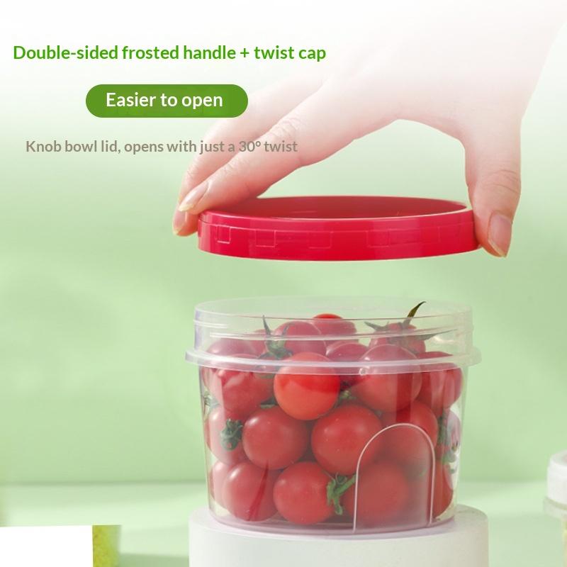 4 Pcs Round Food Fresh Keeping - Food Storage Glass Round recension och pris