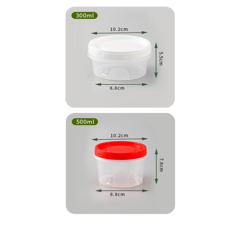 4 Pcs Round Food Fresh Keeping - Food Storage Glass Round recension och pris