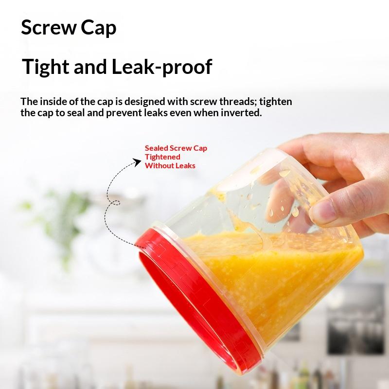【HG】4 Pcs Round Food Fresh Kee - Food Storage Glass Round recension och pris