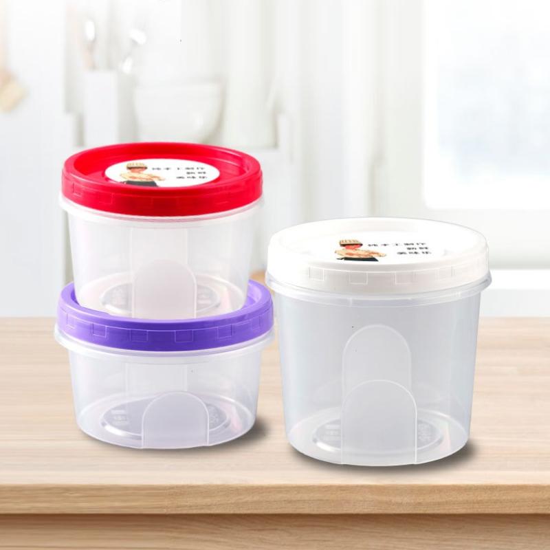 【HG】4 Pcs Round Food Fresh Kee - Food Storage Glass Round recension och pris
