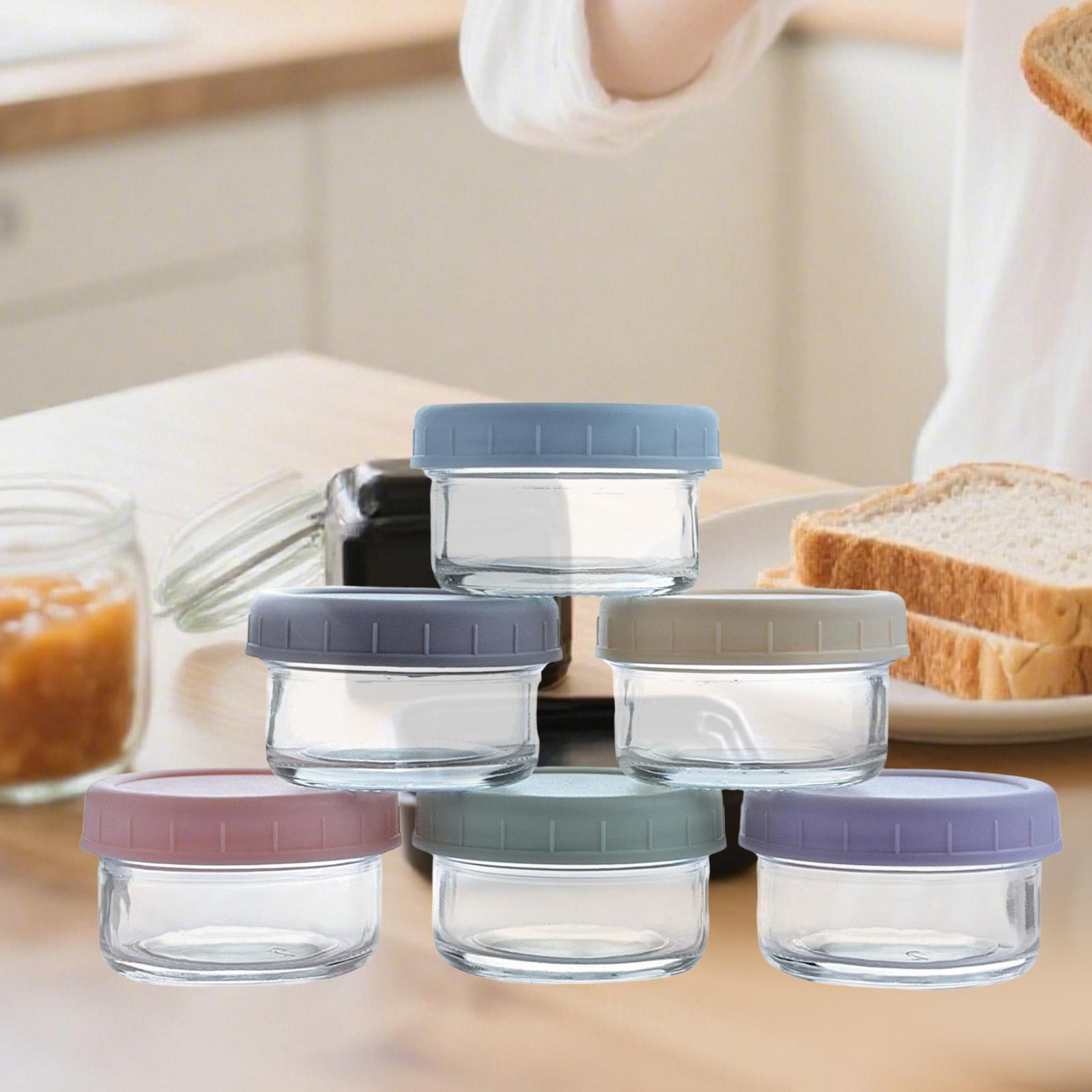 Mini Glass Jars with Leakproof - Food Storage Glass Round recension och pris
