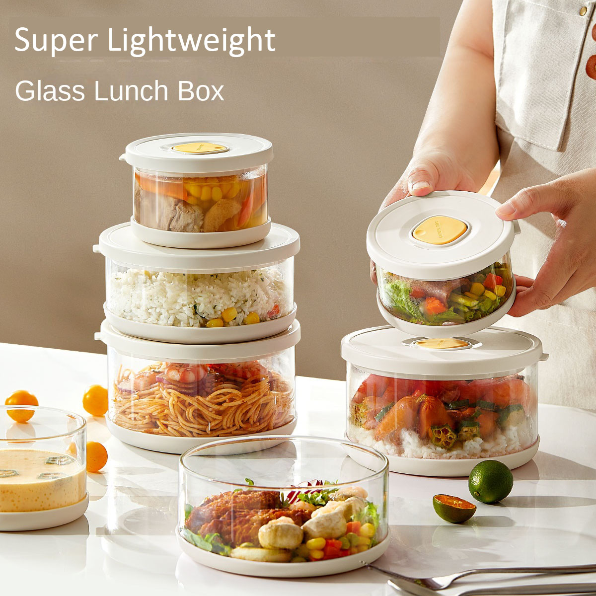 Glass Tupperware Set Airtight  - Food Storage Tupperware recension och pris