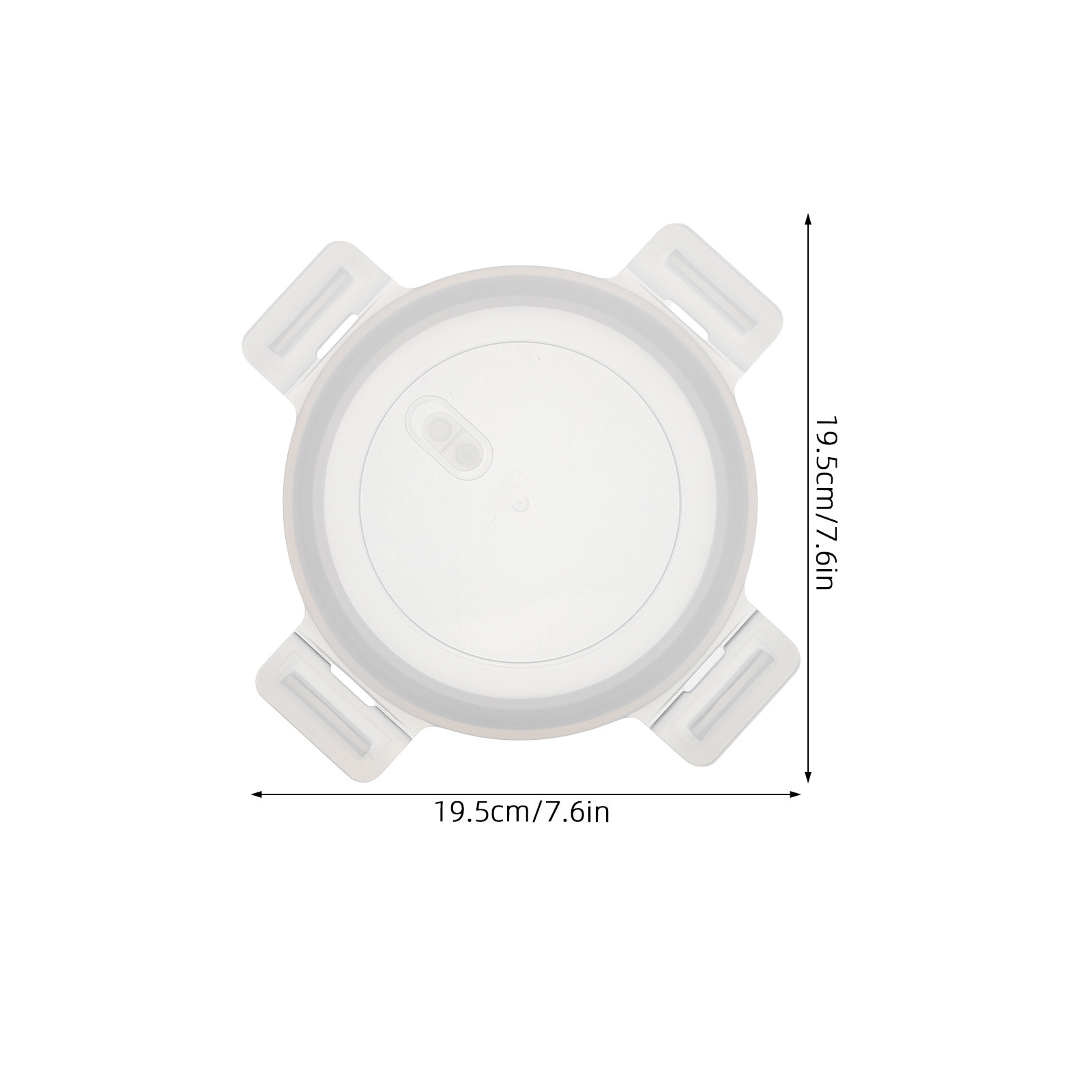 6 Inch Snap Lock Round Contain - Food Storage Glass Round recension och pris