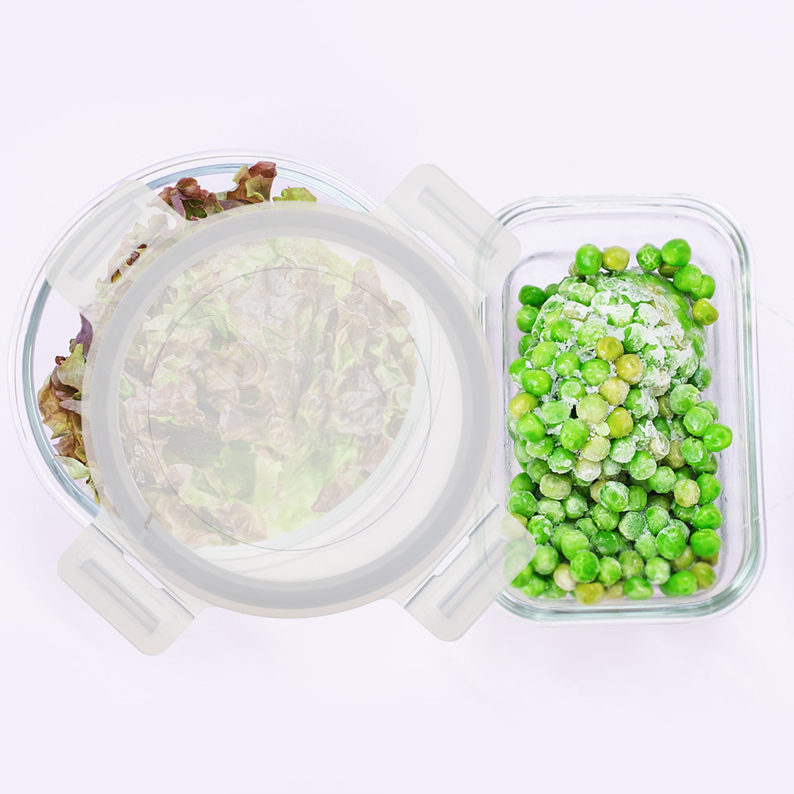 6 Inch Snap Lock Round Contain - Food Storage Glass Round recension och pris