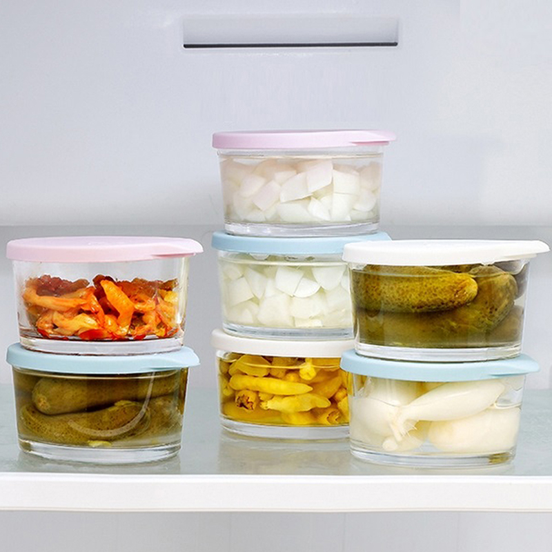 ●Microwave Safe Round Food Sto - Food Storage Glass Round recension och pris