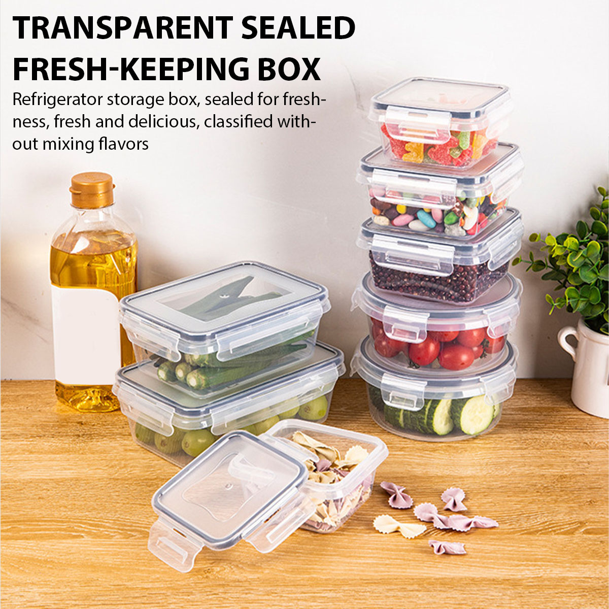 24Pcs/set Food Storage Box Set - Food Storage Vegetables recension och pris