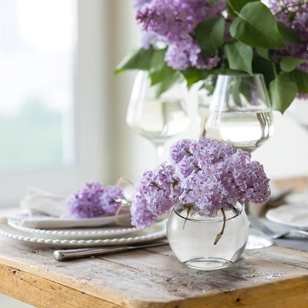 Clear round Glass Potion Bottl - Food Storage Glass Round recension och pris