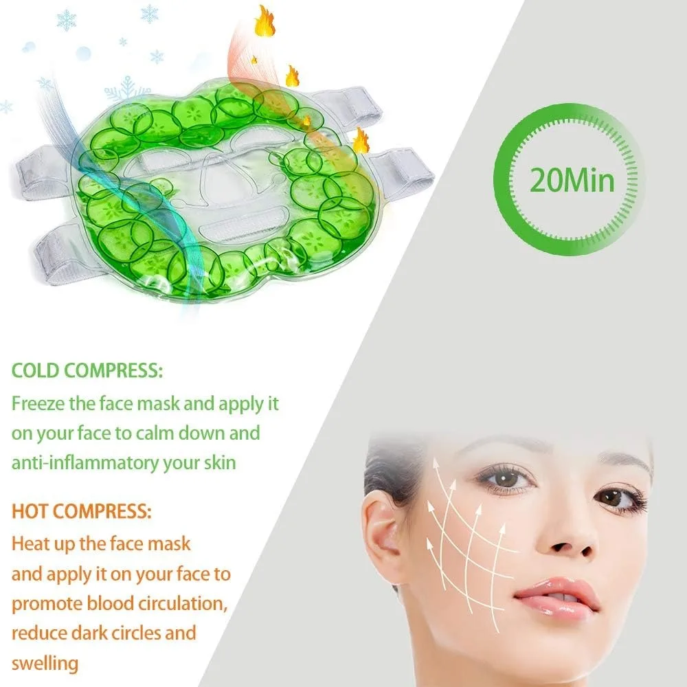 Face Ice Gel Pack with Wrap Re - Cold Pack Ice Gel recension och pris