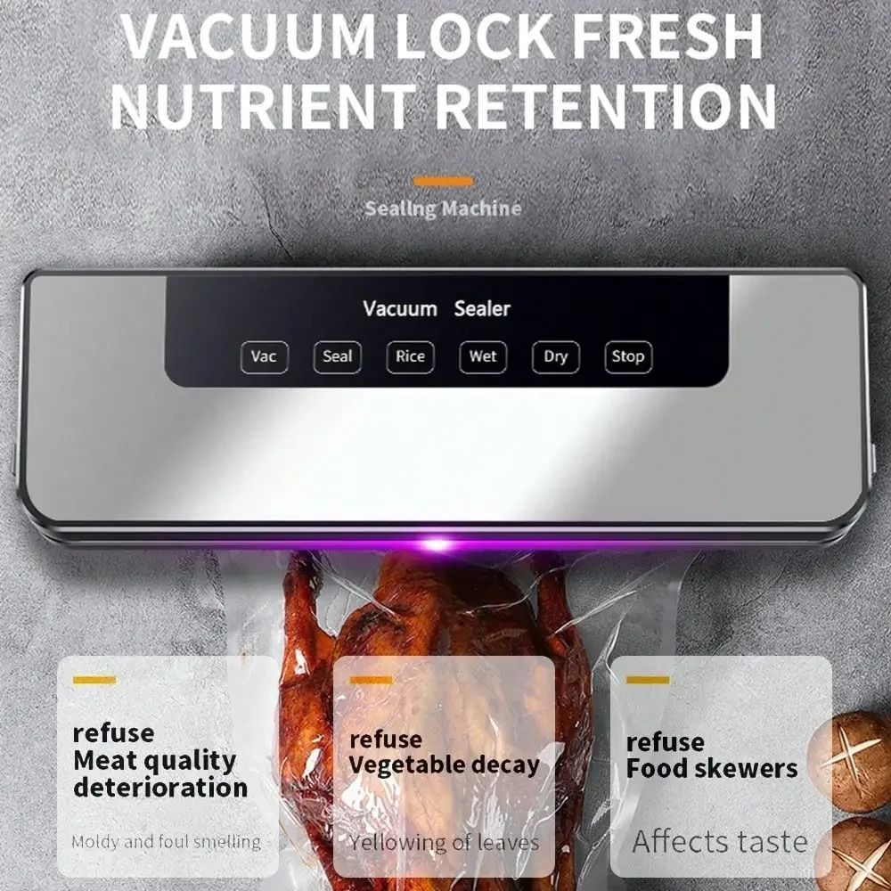 Touch Button Electric Vacuum S - Food Storage Vacuum Seal recension och pris