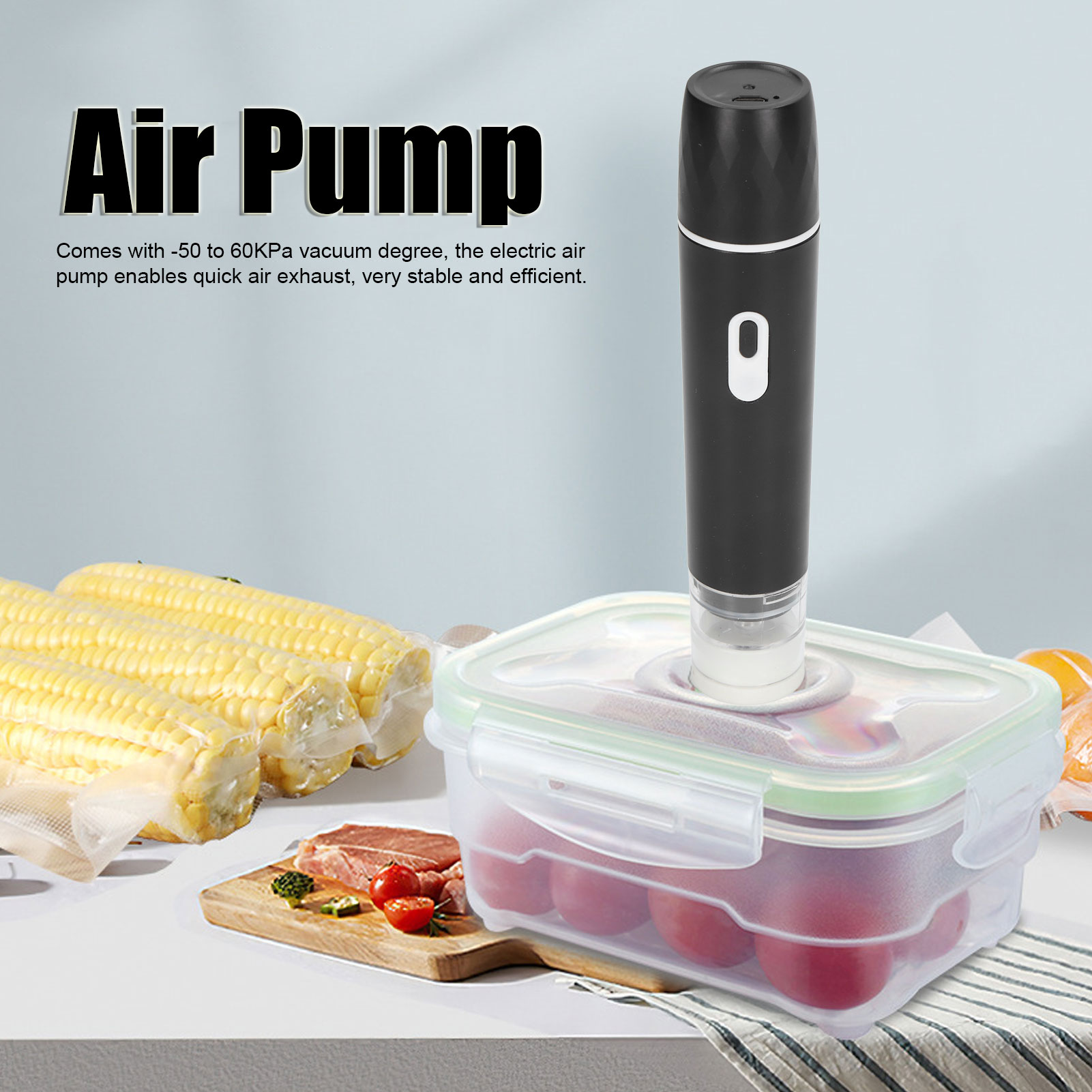 Electric Air Pump Handheld Vac - Food Storage Vacuum Seal recension och pris