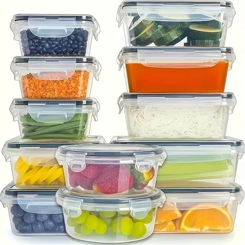 4-Piece Clear Food Storage Con - Food Storage Containers Set recension och pris
