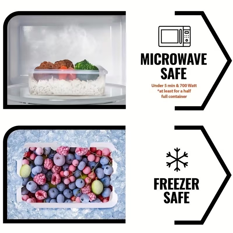 4-Piece Clear Food Storage Con - Food Storage Containers Set recension och pris