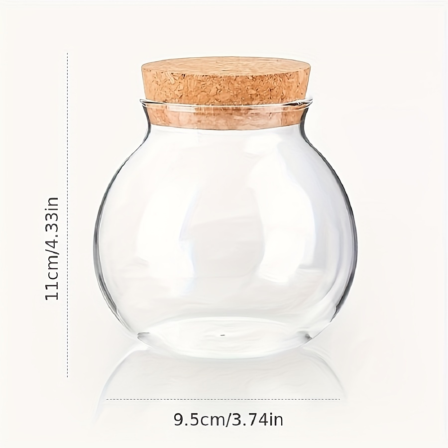 500ML Clear Glass Storage Cani - Food Storage Glass Round recension och pris