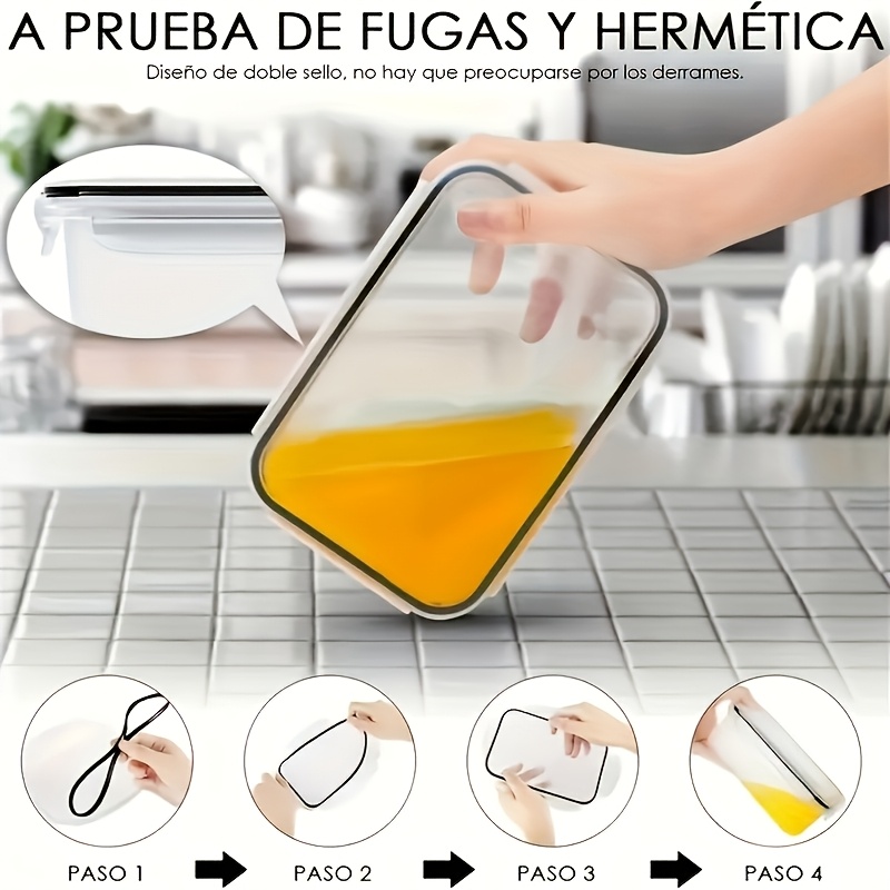 8Pcs Set Includes 4 Containers - Food Storage Meal Prep recension och pris