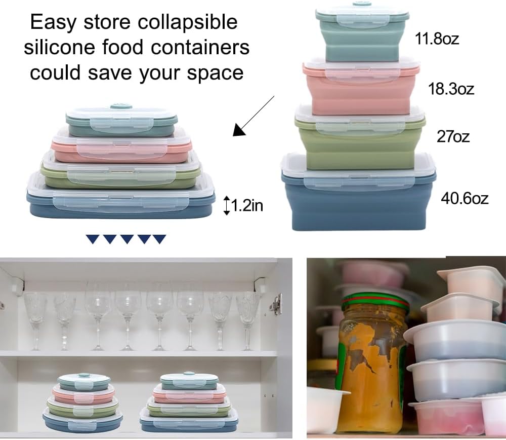 Collapsible Silicone Food Stor - Food Storage Kits recension och pris