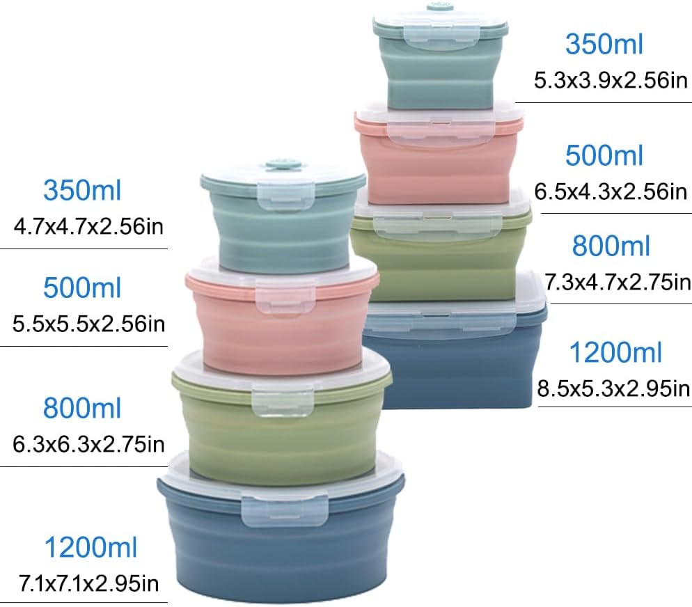 Collapsible Silicone Food Stor - Food Storage Kits recension och pris