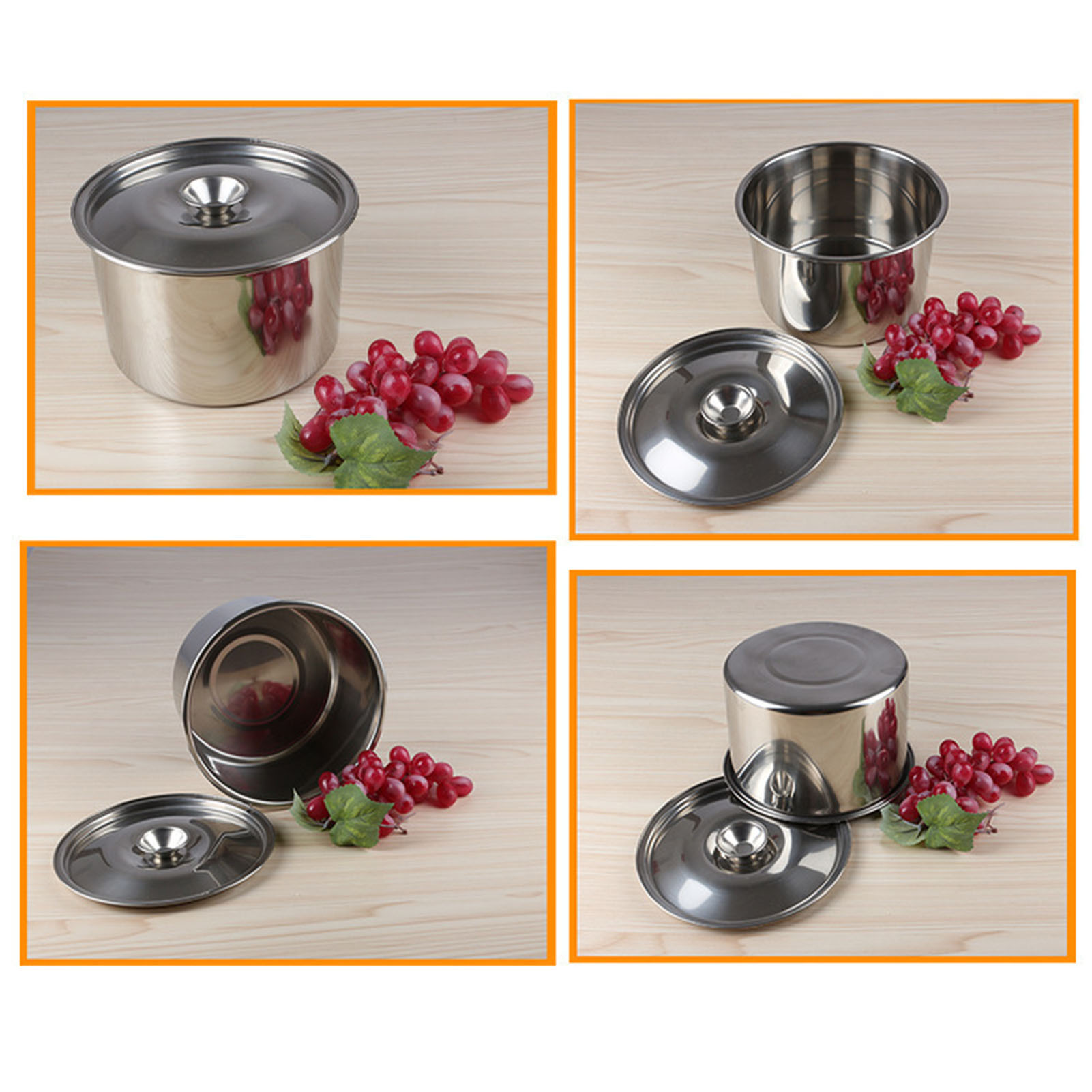 Stew Pot Stockpot Stainless St - Herb Keeper Container recension och pris