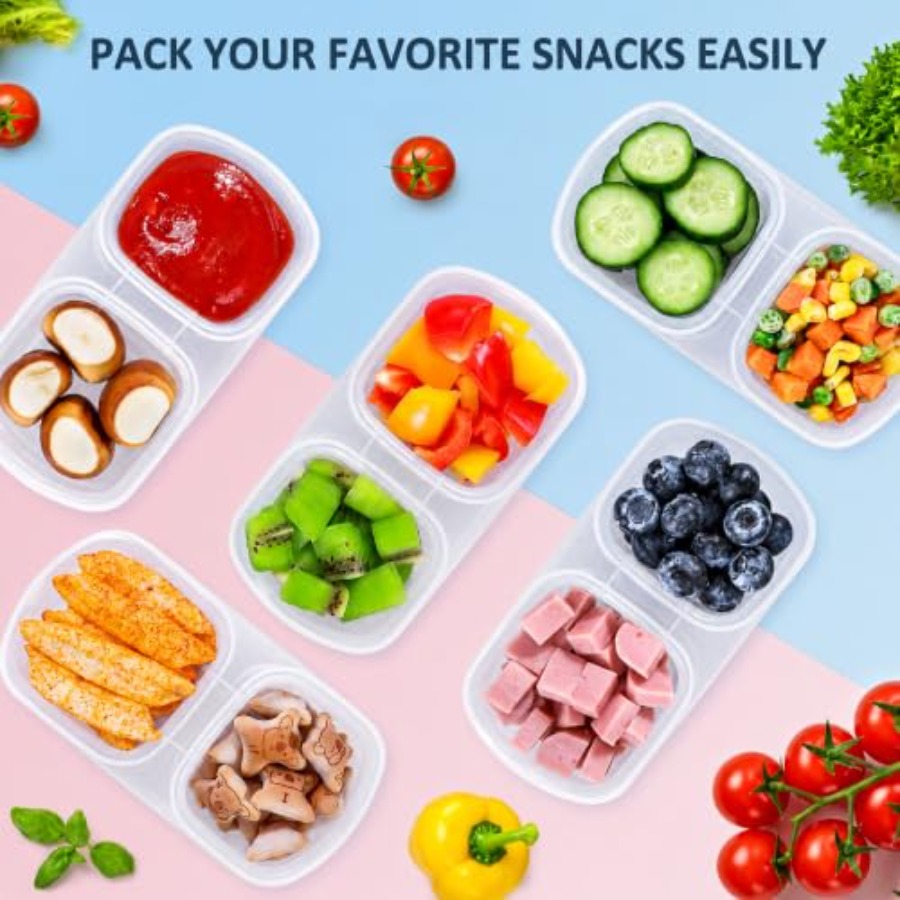 5-Pack Reusable Snack Containe - Food Storage Meal Prep recension och pris
