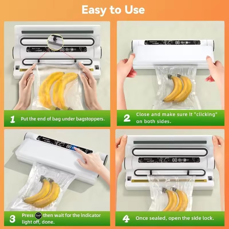 Food Storage Vacuum Sealer Mac - Food Storage Vacuum Seal Bags recension och pris