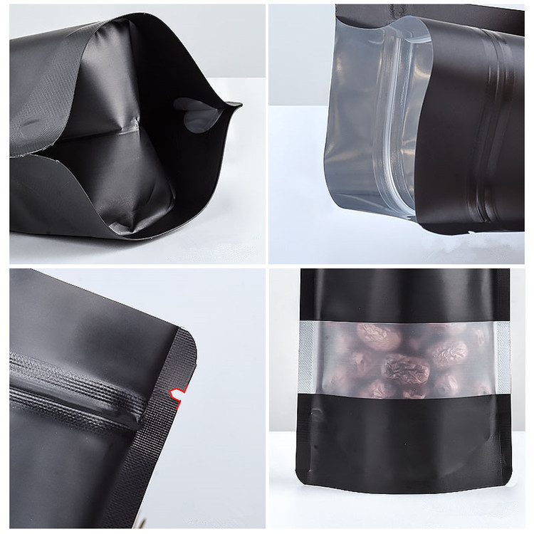 100PCS Stand-up Matte Black Al - Food Storage Zip Bags recension och pris