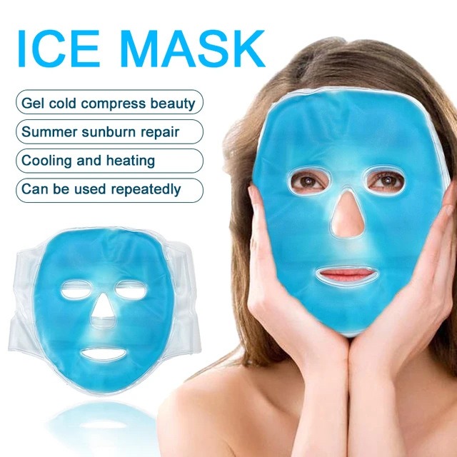 Full Face Massage Ice Mask Hot - Cold Pack Ice Gel recension och pris