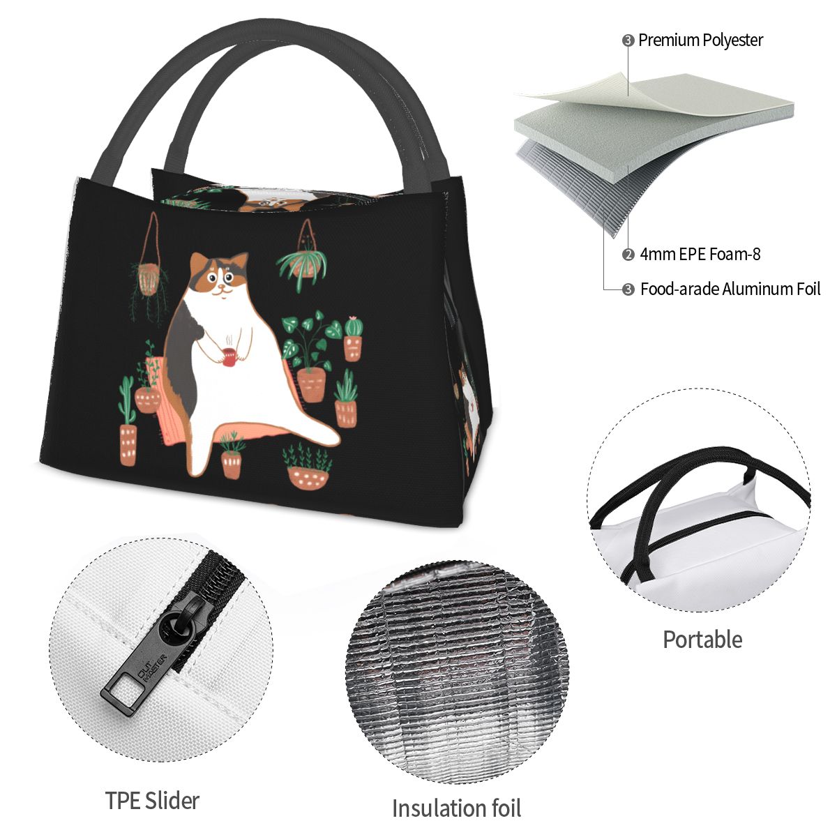 Calico Cat With Pot Plants Cat - Food Storage Moms recension och pris
