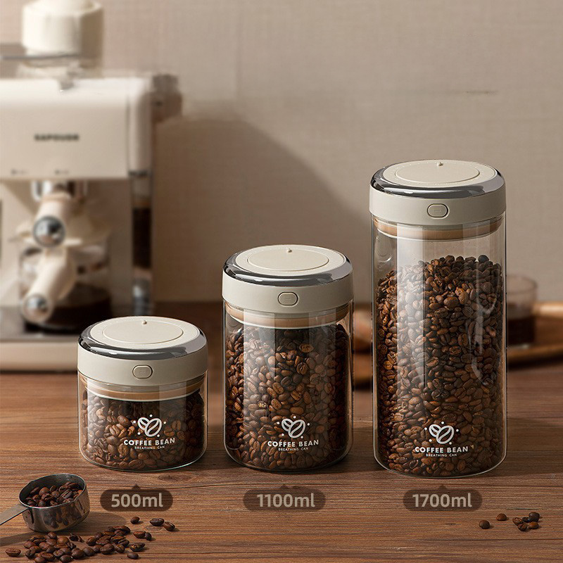 500/1100/1700ml Coffee Beans V - Food Storage Vacuum Seal recension och pris
