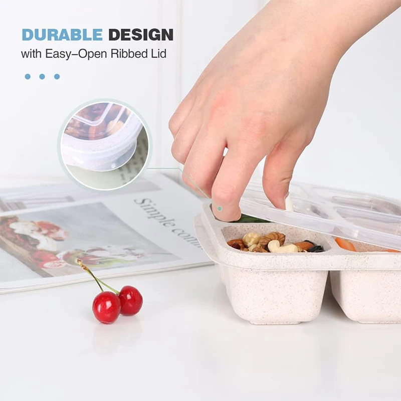 4 Grids Food Storage Box Porta - Food Storage Vegetables recension och pris