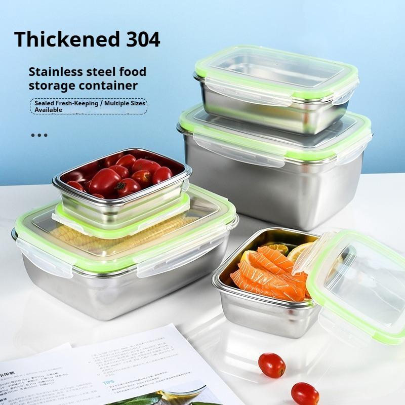 304 Stainless Steel Lunch Box  - Food Storage Containers Set recension och pris