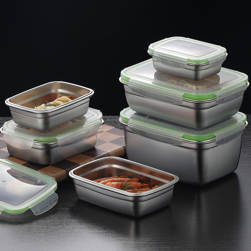 304 Stainless Steel Lunch Box  - Food Storage Containers Set recension och pris