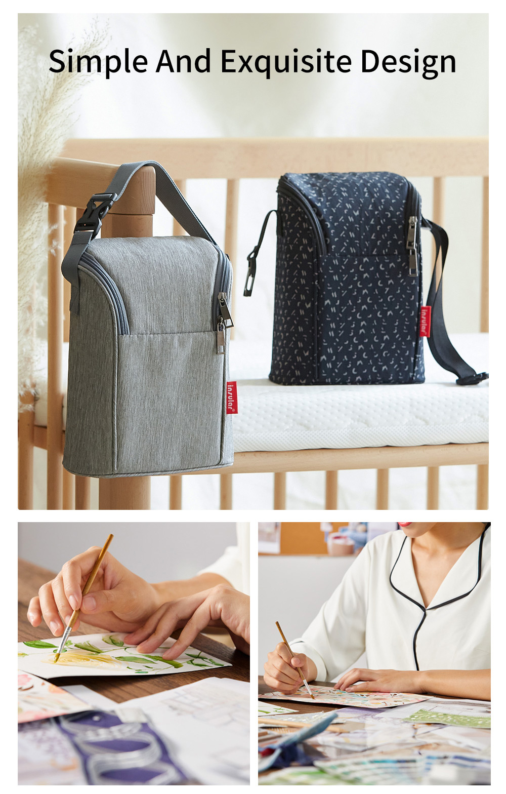INSULAR Baby Thermal Bag Breas - Food Storage Moms recension och pris