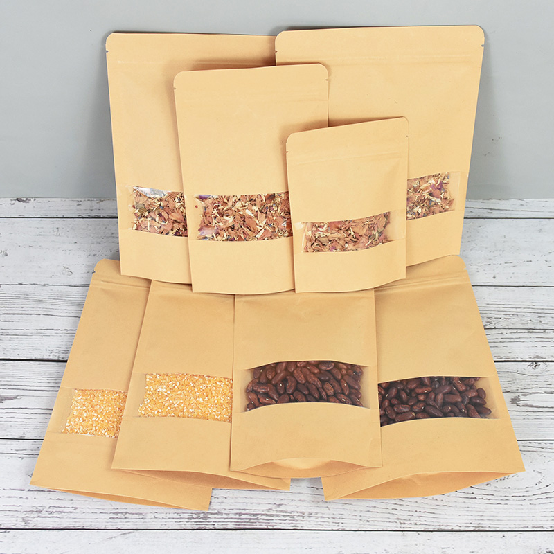 20/50pcs Kraft Paper Zip Lock  - Food Storage Zip Bags recension och pris
