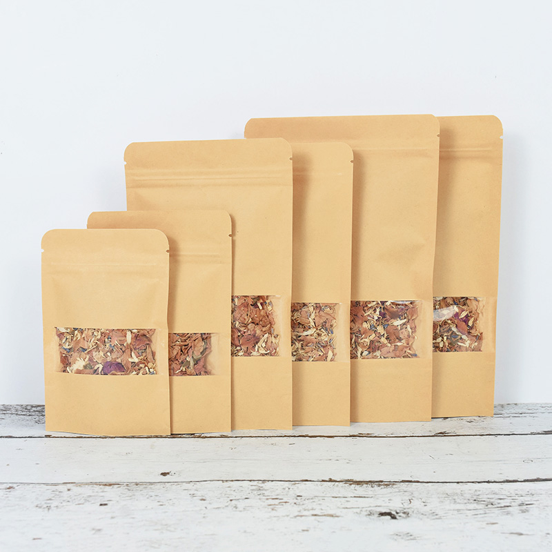 20/50pcs Kraft Paper Zip Lock  - Food Storage Zip Bags recension och pris