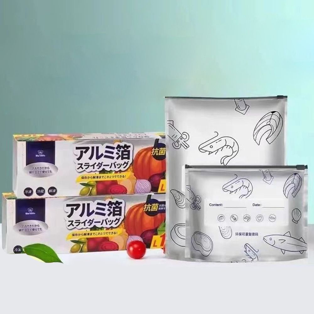 10Pcs/Bag Large Capacity Alumi - Food Storage Zip Bags recension och pris