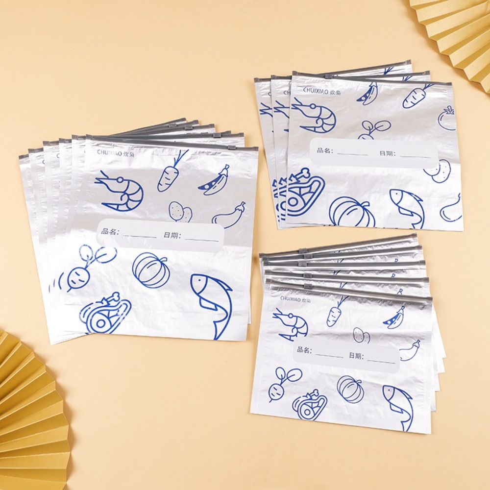 10Pcs/Bag Large Capacity Alumi - Food Storage Zip Bags recension och pris