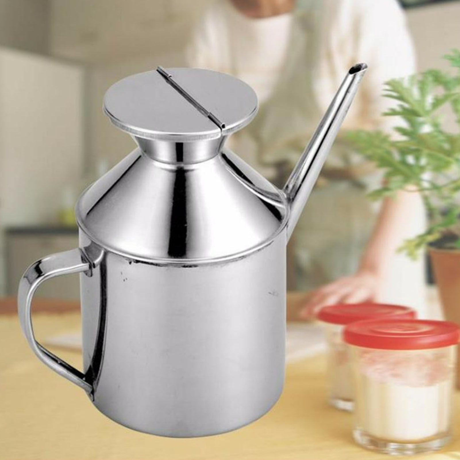 Stainless Steel Oil Can Multip - Herb Keeper Container recension och pris