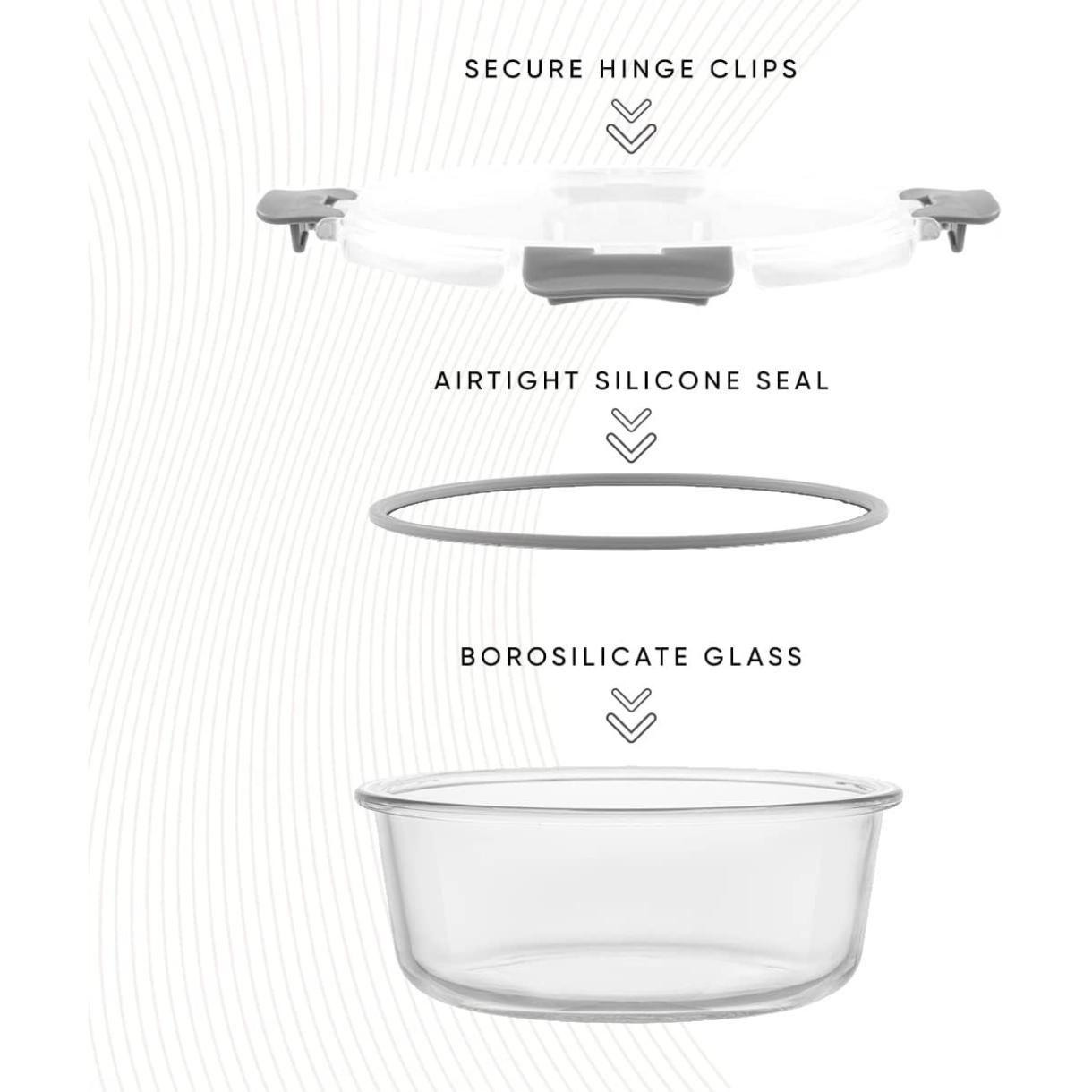 24pc Borosilicate Glass Storag - Food Storage Tupperware recension och pris