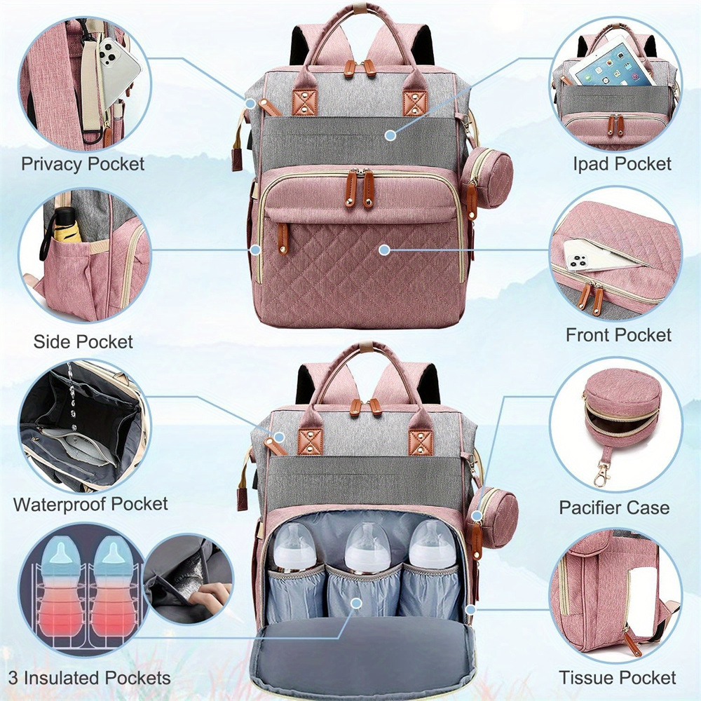 Diaper Bag Backpack Baby Bag,  - Food Storage Moms recension och pris
