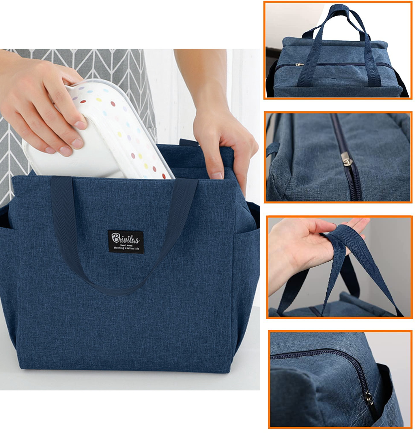 Portable Lunch Bag for Women H - Food Storage Moms recension och pris