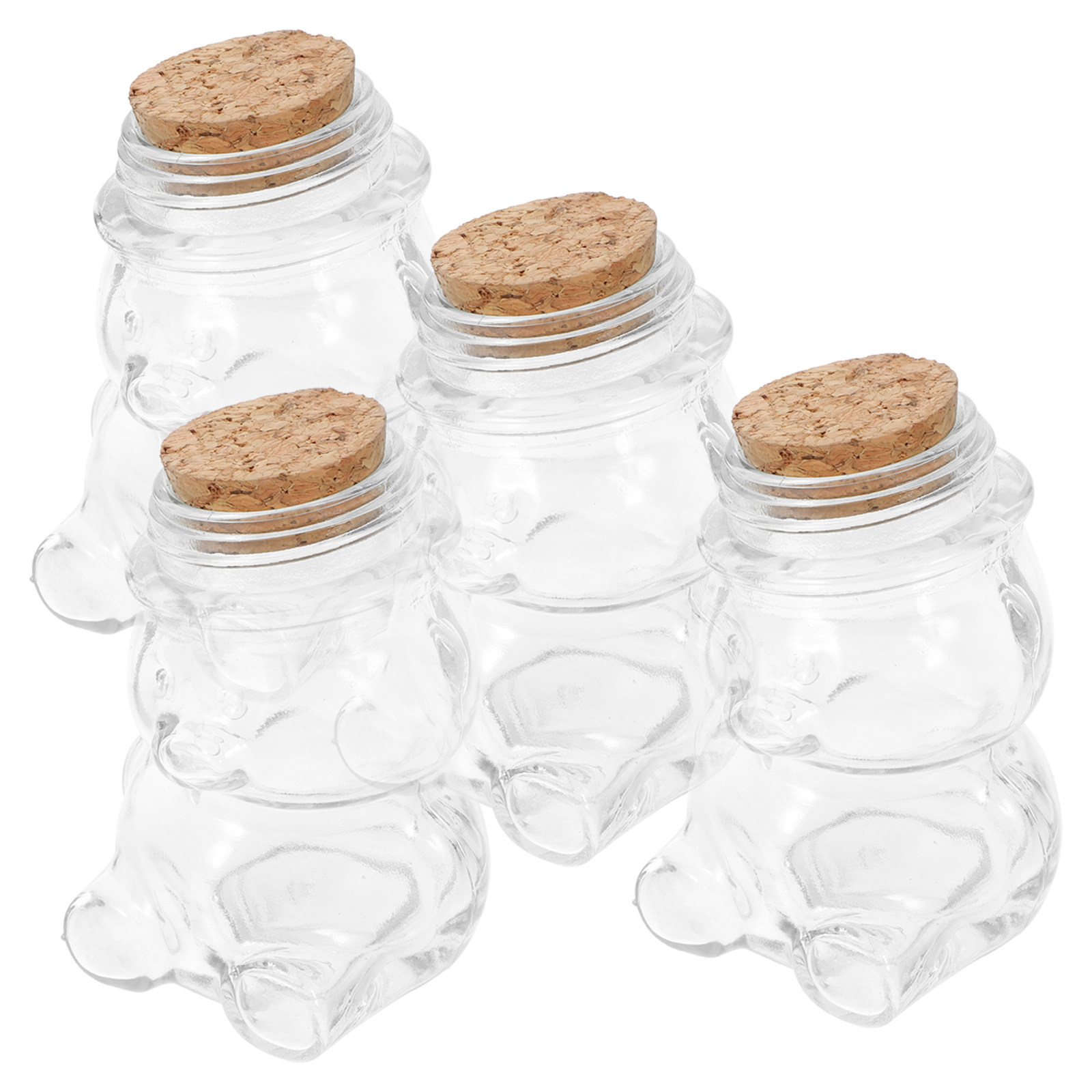 4Pcs Glass Candy Jar Set Trans - Food Storage Containers Set recension och pris