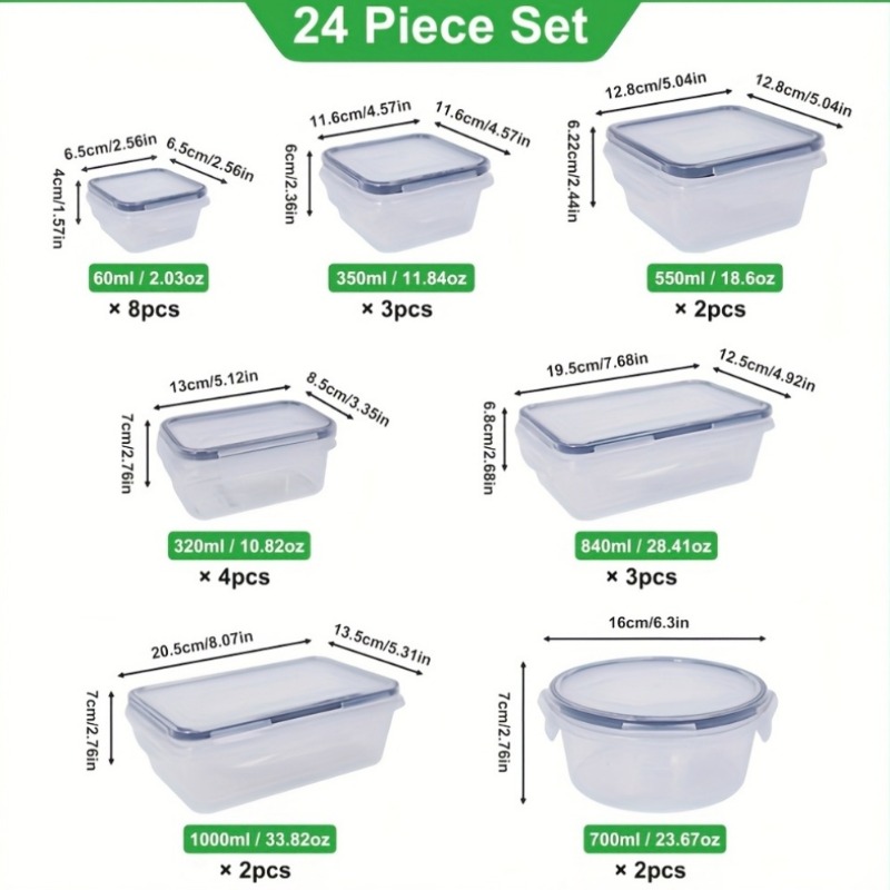 48PCS BPA-Free Food Storage Se - Food Storage Meal Prep recension och pris