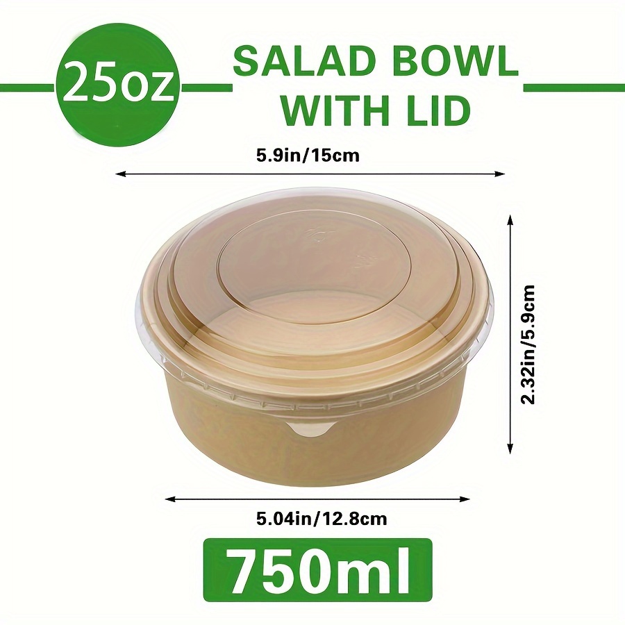 25Oz/750Ml 25/50 Pack Paper Bo - Food Storage Meal Prep recension och pris