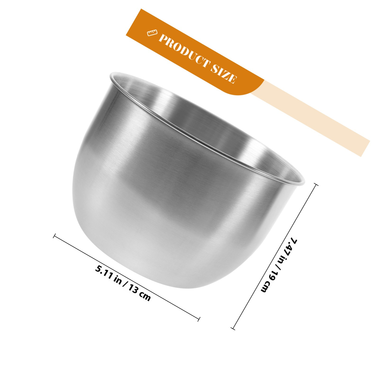 Deep Stainless Steel Mixing Bo - Food Storage Meal Prep recension och pris