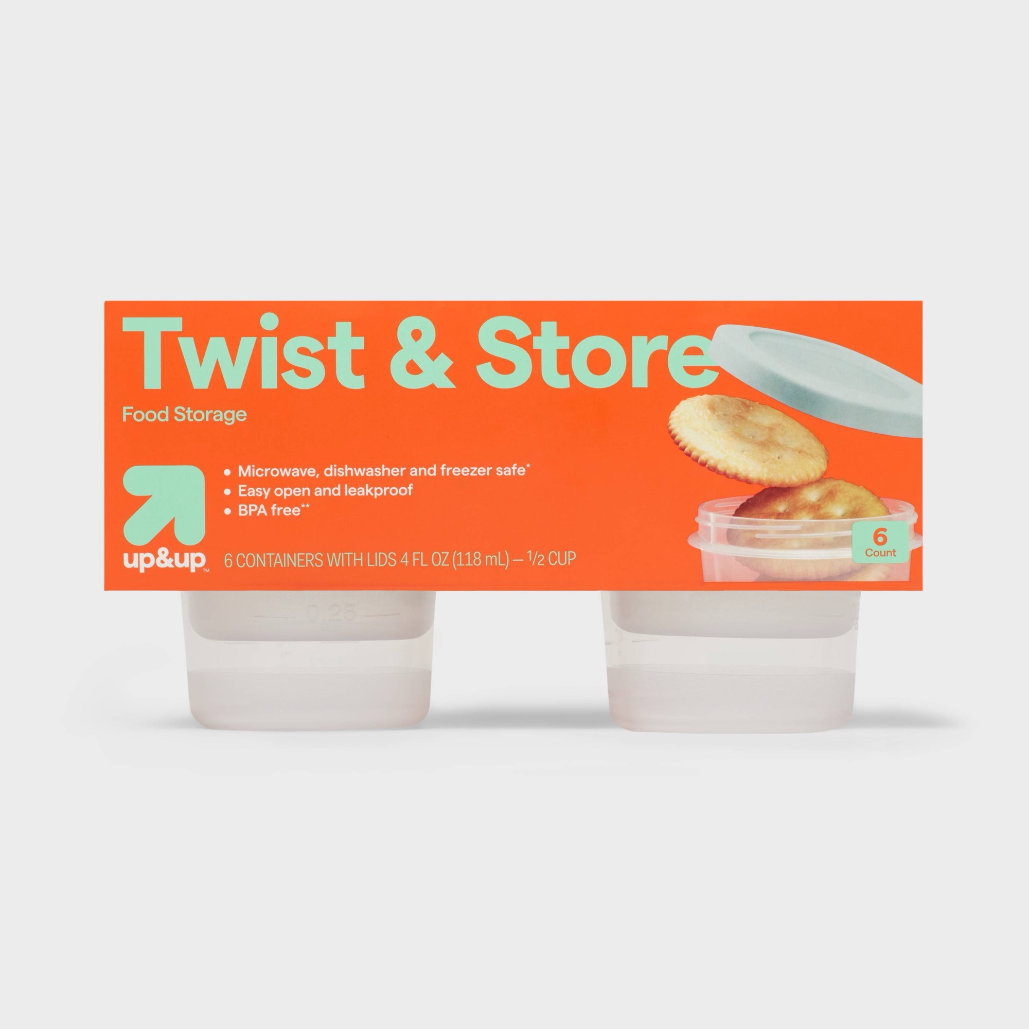 6ct Round Twist-Lock Food Stor - Food Storage Meal Prep recension och pris