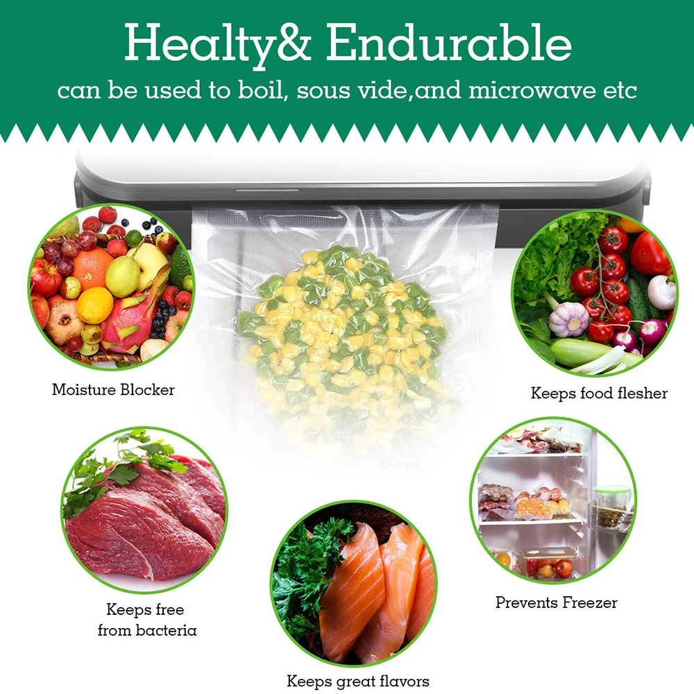 Sous Vide Roll Bags for Vacuum - Food Storage Vacuum Seal Bags recension och pris